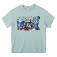 Arona Christmas Coffee Heavy Core Tee - CowhideDigitalArt