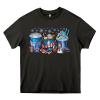 Asphalt Christmas Coffee Heavy Core Tee - CowhideDigitalArt