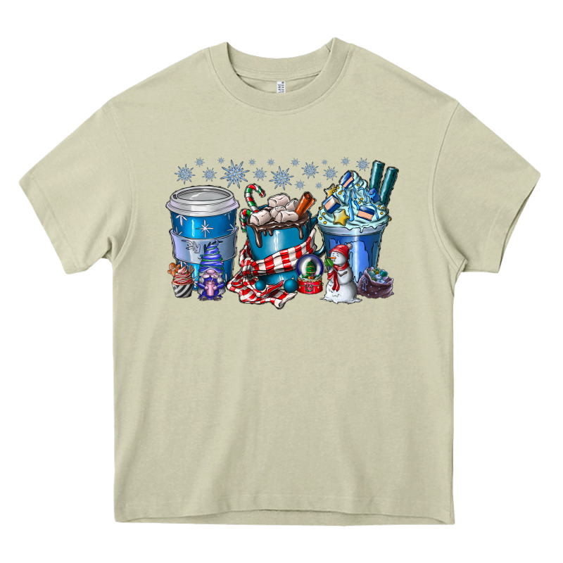 Christmas Coffee Heavy Core Tee by CowhideDigitalArt | Teevron