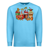 Ocean Blue christmas cookie coffee cups Premium Sweatshirt - AdoDesignShop