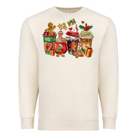 Sandshell christmas cookie coffee cups Premium Sweatshirt - AdoDesignShop