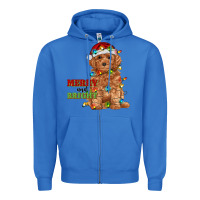 True Royal merry and bright toy poodle Zipper Hoodie - RanaPortraitStore