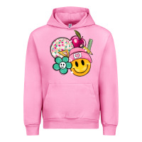 Fuchsia Pink smiley face and school elementary Urban Hoodie - MaliasSmallBusiness