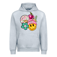 Heather Grey smiley face and school elementary Urban Hoodie - MaliasSmallBusiness