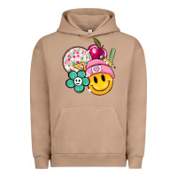 Pigment Burro smiley face and school elementary Urban Hoodie - MaliasSmallBusiness