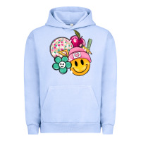 Pigment Grape Ice smiley face and school elementary Urban Hoodie - MaliasSmallBusiness