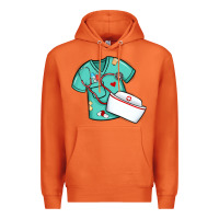 Carrot custom name nurse scrubs   font easter risen Premium Hoodie - MaliasSmallBusiness