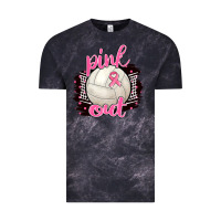 Pink Out Volleyball Vintage Tee | Teevron