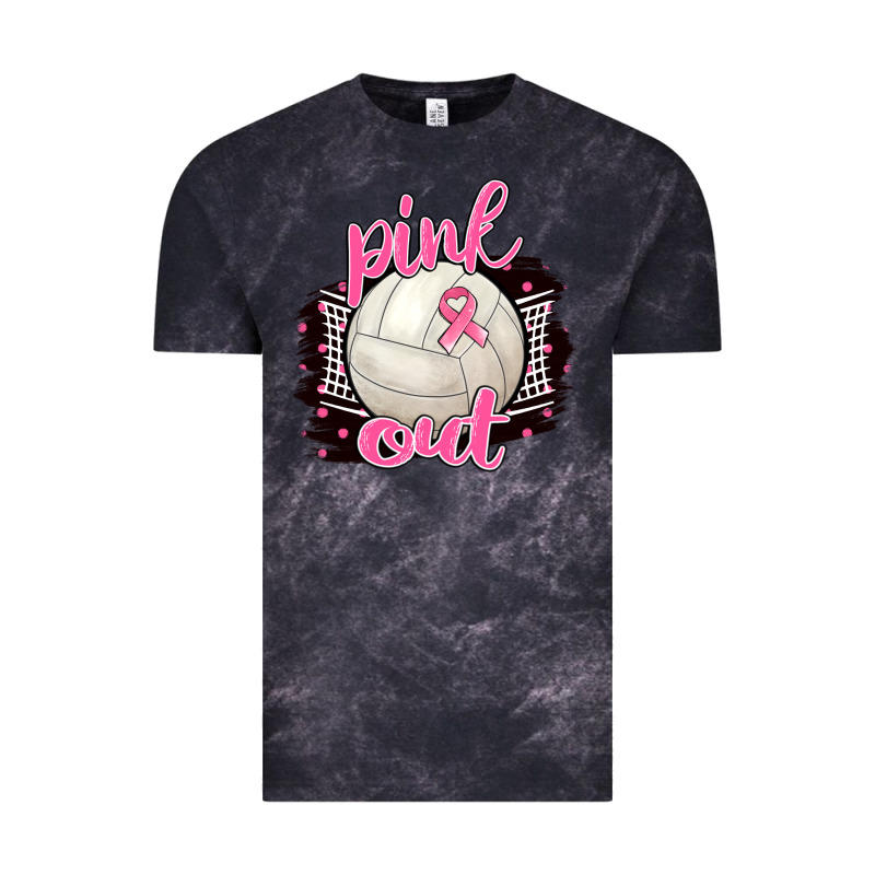 Pink Out Volleyball Vintage Tee by BarkalooDesign | Teevron