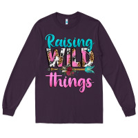 Plum raising wild things Long Sleeve Tee - texasbilliewilder