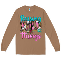 Toasted Coconut raising wild things Long Sleeve Tee - texasbilliewilder