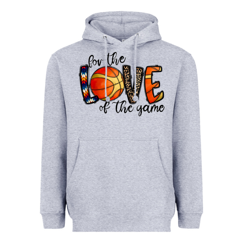 For The Love Of The Game Basketball Heavyweight Hoodie by CowhideDigitalArt | Teevron