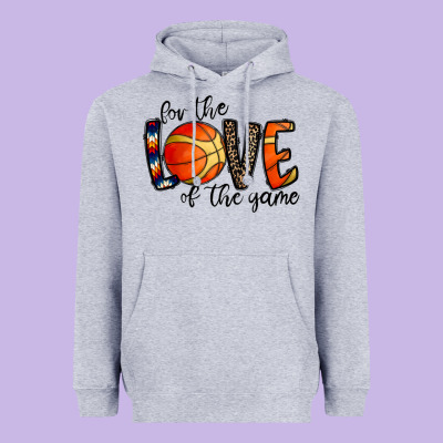 For The Love Of The Game Basketball Heavyweight Hoodie Designed By Cowhidedigitalart