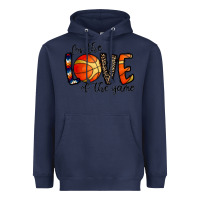 Navy for the love of the game basketball Heavyweight Hoodie - CowhideDigitalArt