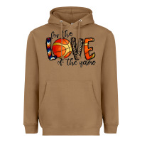 Toasted Coconut for the love of the game basketball Heavyweight Hoodie - CowhideDigitalArt