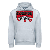 Heather Grey cowboy kisses Urban Hoodie - MaliasSmallBusiness