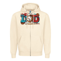 Sandshell dad baseball Zipper Hoodie - Zillion Design Studio