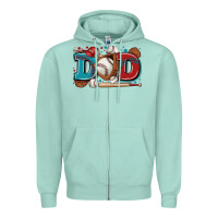 Seafoam dad baseball Zipper Hoodie - Zillion Design Studio