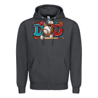 Smoke dad baseball Zipper Hoodie - Zillion Design Studio
