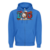 True Royal dad baseball Zipper Hoodie - Zillion Design Studio