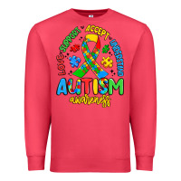 Cardinal love support accept understand autism awareness Premium Sweatshirt - Artiststas