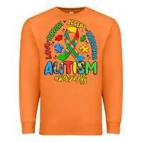 Carrot love support accept understand autism awareness Premium Sweatshirt - Artiststas