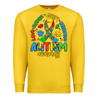 Lemon love support accept understand autism awareness Premium Sweatshirt - Artiststas