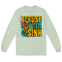 Matcha refuse to sink western Long Sleeve Tee - texasbilliewilder
