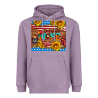 Lavender american flag firefighter wife Heavyweight Hoodie - HRA Design Shop