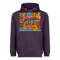 Plum american flag firefighter wife Heavyweight Hoodie - HRA Design Shop