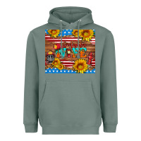 Sage american flag firefighter wife Heavyweight Hoodie - HRA Design Shop