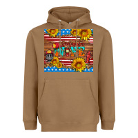 Toasted Coconut american flag firefighter wife Heavyweight Hoodie - HRA Design Shop
