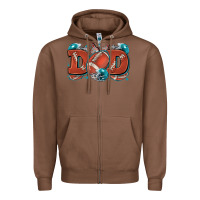 Chestnut dad American football Zipper Hoodie - Zillion Design Studio