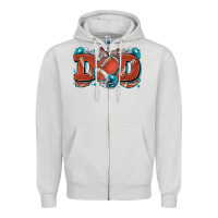 Dove Grey dad American football Zipper Hoodie - Zillion Design Studio