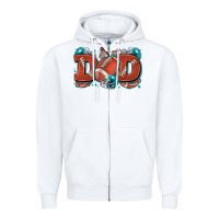 White dad American football Zipper Hoodie - Zillion Design Studio
