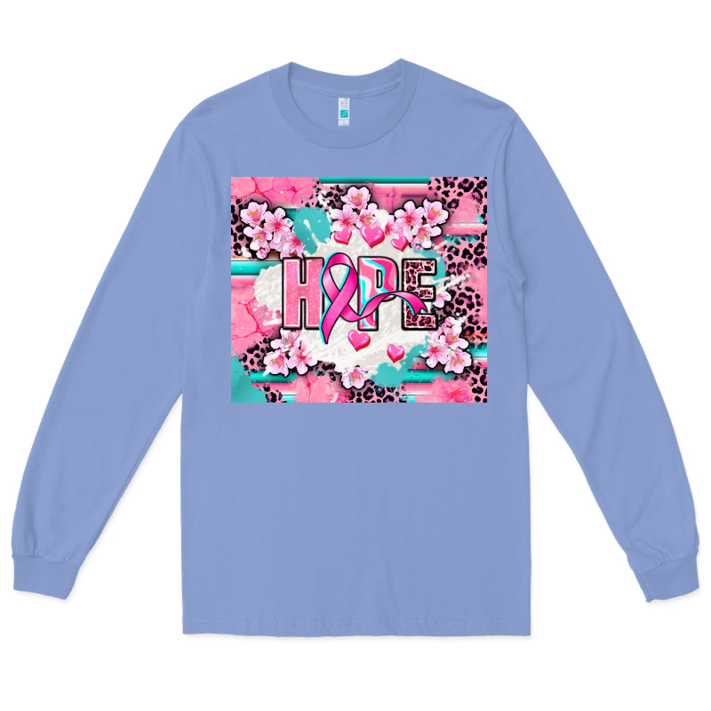 Hope Breast Cancer Long Sleeve Tee by AdoDesignShop | Teevron