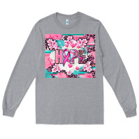Heather Grey hope breast cancer Long Sleeve Tee - AdoDesignShop