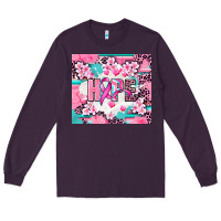 Plum hope breast cancer Long Sleeve Tee - AdoDesignShop