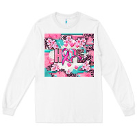 White hope breast cancer Long Sleeve Tee - AdoDesignShop