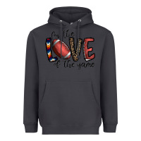 Smoke for the love of the game football Heavyweight Hoodie - CowhideDigitalArt