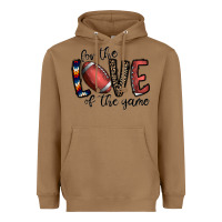 Toasted Coconut for the love of the game football Heavyweight Hoodie - CowhideDigitalArt