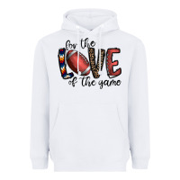 White for the love of the game football Heavyweight Hoodie - CowhideDigitalArt