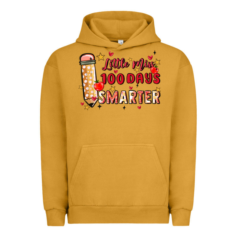 Little Miss 100 Days Smarter Urban Hoodie by MaliasSmallBusiness | Teevron