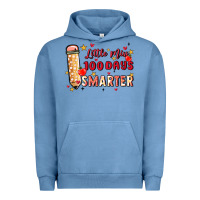 Pigment Pebble Blue little miss 100 days smarter Urban Hoodie - MaliasSmallBusiness