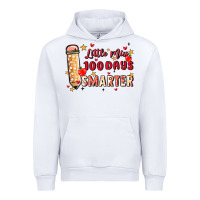 White little miss 100 days smarter Urban Hoodie - MaliasSmallBusiness