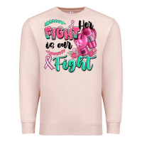 Pale Pink her fight is our fight Premium Sweatshirt - Artiststas
