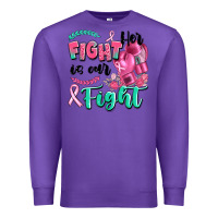 Purple her fight is our fight Premium Sweatshirt - Artiststas