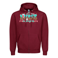 Burgundy nurse in progress tbw Zipper Hoodie - texasbilliewilder