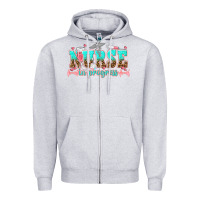 Heather Grey nurse in progress tbw Zipper Hoodie - texasbilliewilder