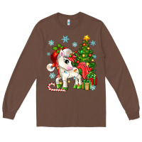 Chestnut Christmas unicorn Long Sleeve Tee - Zillion Design Studio